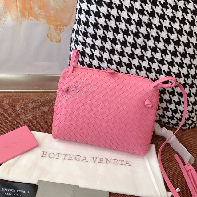 Bottega Veneta女包 寶緹嘉19新款編織胎皮郵差包 BV拉鏈繩結單肩斜挎女包 steny包  gxz1103